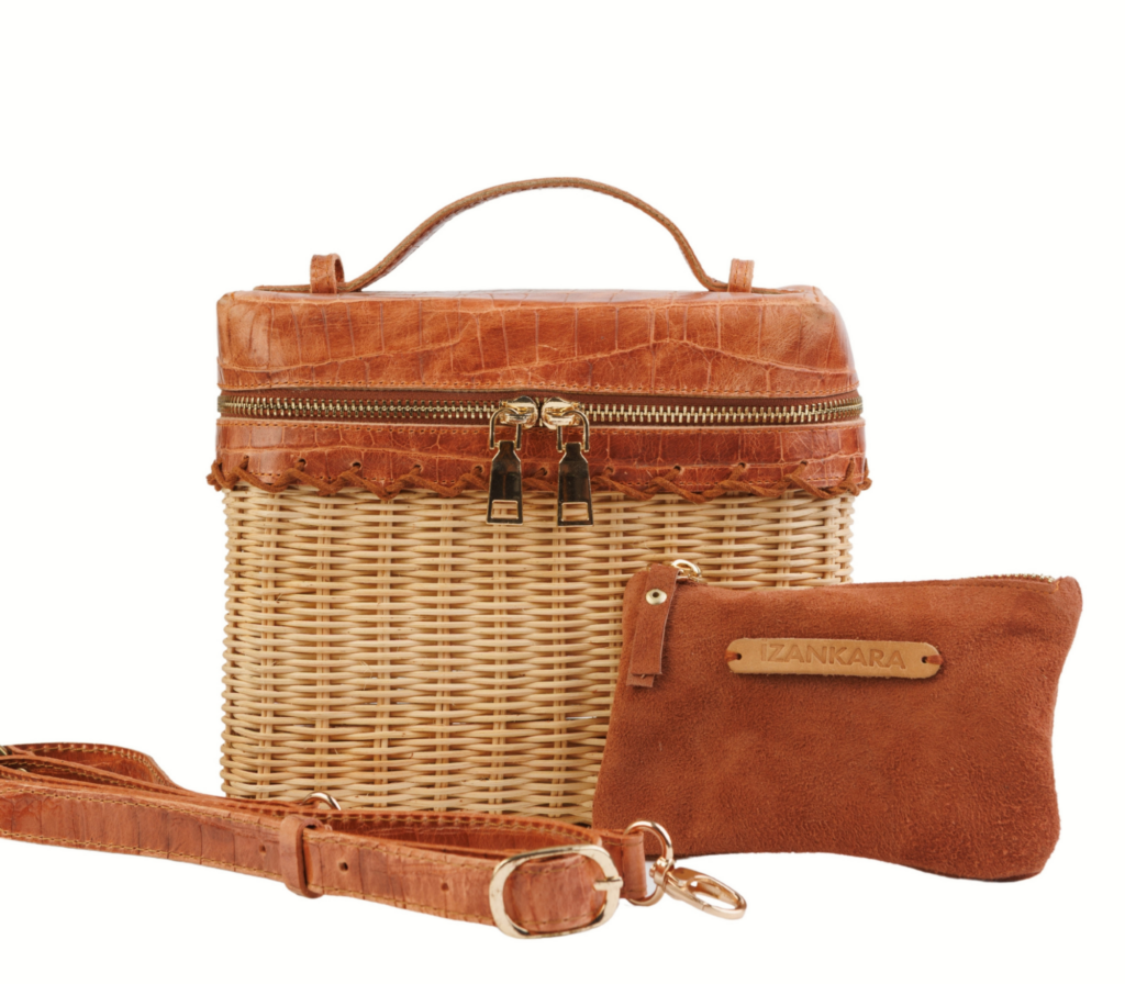 Hasır Clutch ve Makyaj Çantası