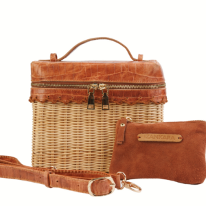 Hasır Clutch ve Makyaj Çantası